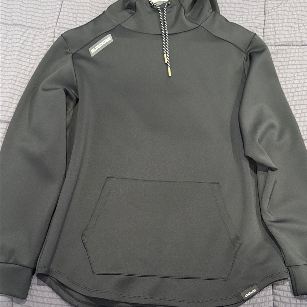 Black Hoodie with Kangaroo Pocket Legends Hawthorne